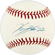 Kazuhiro Sasaki Autographed Official AL 100 Seasons Logo Baseball Seattle Mariners MCS Holo #102015