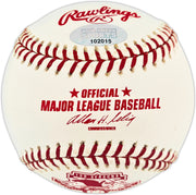 Kazuhiro Sasaki Autographed Official AL 100 Seasons Logo Baseball Seattle Mariners MCS Holo #102015