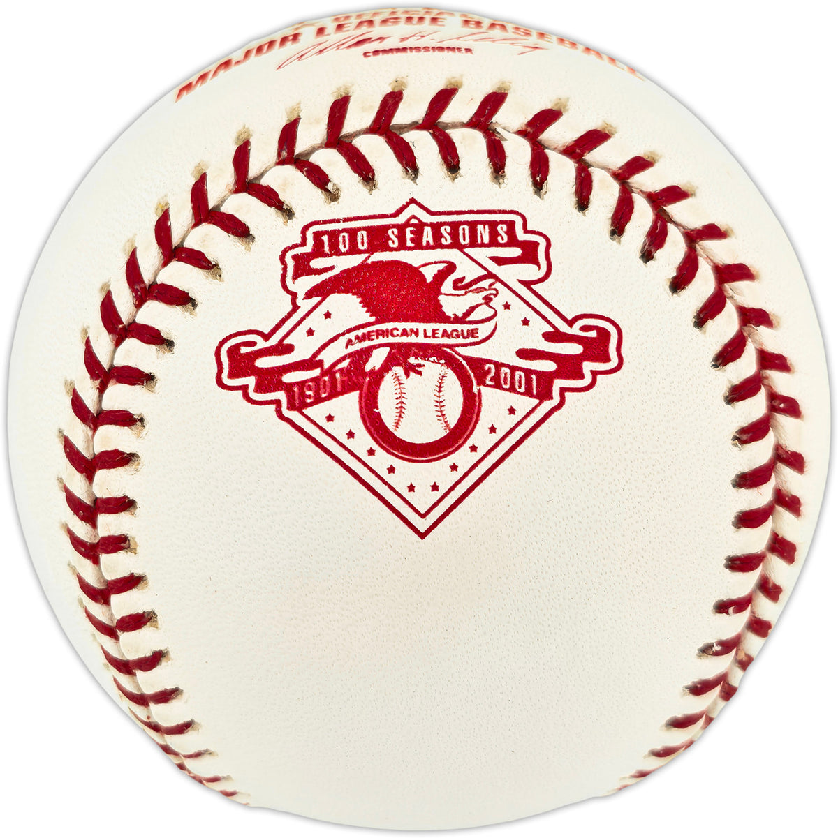 Kazuhiro Sasaki Autographed Official AL 100 Seasons Logo Baseball Seattle Mariners MCS Holo #102015