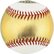 Yordan Alvarez Autographed Official 2022 Gold World Series Logo Baseball Houston Astros (Smudged) Beckett BAS #W381819