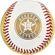 Yordan Alvarez Autographed Official 2022 Gold World Series Logo Baseball Houston Astros (Smudged) Beckett BAS #W381819