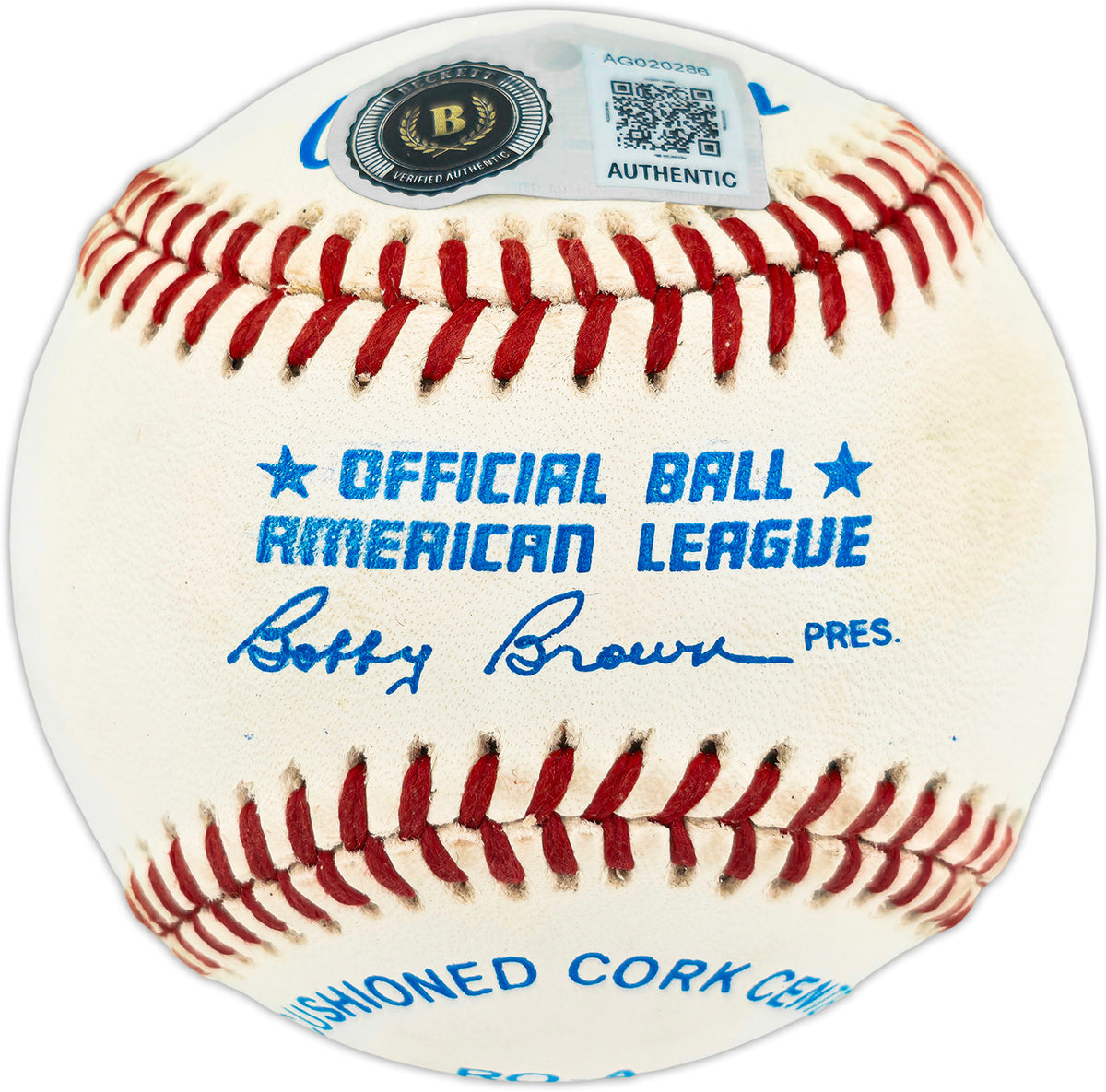 Mark McGwire & Jose Canseco Autographed Official AL Baseball Oakland A's Beckett BAS #AG020286