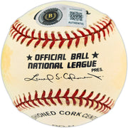 Willie Mays Autographed Official NL Baseball San Francisco Giants Beckett BAS #AG020288