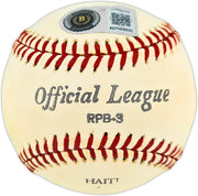 Willie Mays Autographed Official League Baseball San Francisco Giants Beckett BAS #AG020298