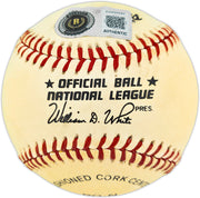 Hank Aaron Autographed Official NL Baseball Atlanta Braves Beckett BAS #AG020297