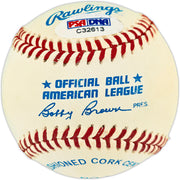 Charlie Gehringer Autographed Official AL Baseball Detroit Tigers PSA/DNA #C32613
