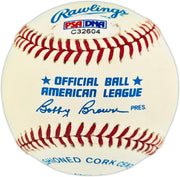 Charlie Gehringer Autographed Official AL Baseball Detroit Tigers PSA/DNA #C32604