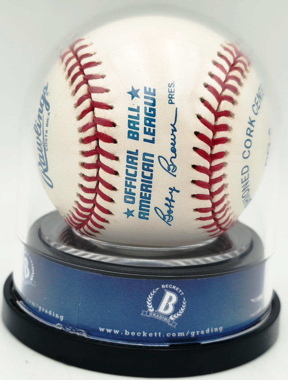 Ted Williams Autographed Official AL Baseball Boston Red Sox Auto Grade Mint 9 Beckett BAS #20134486