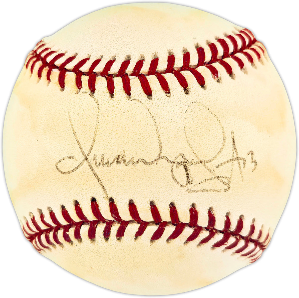 Omar Vizquel Autographed Official AL Baseball Cleveland Indians SKU #266816