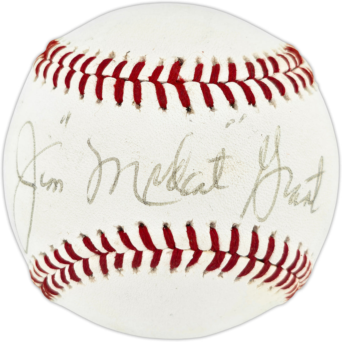 Jim "Mudcat" Grant Autographed Official Wilson Baseball Minnesota Twins SKU #266825