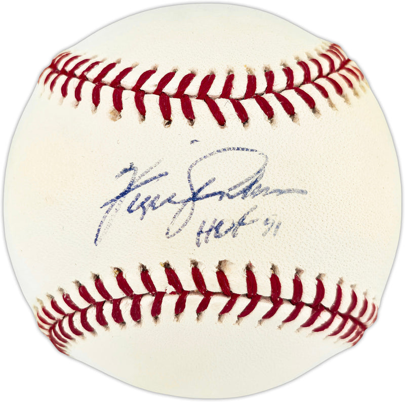 Fergie Jenkins Autographed Official MLB Baseball Chicago Cubs "HOF 91" SKU #266829