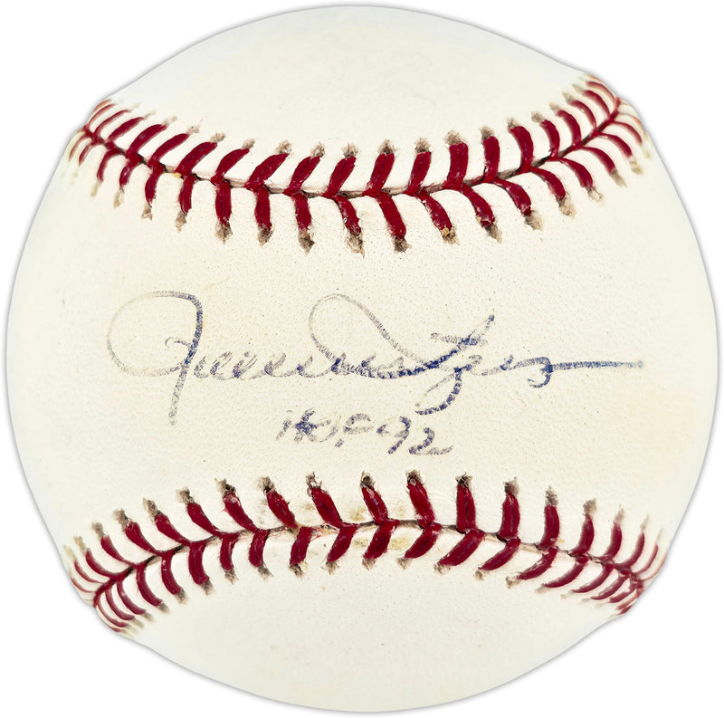 Rollie Fingers Autographed Official MLB Baseball Oakland A's & Milwaukee Brewers "HOF 92" SKU #266831