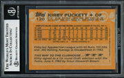 Kirby Puckett Autographed 1988 Topps Card #120 Minnesota Twins Beckett BAS #19315813