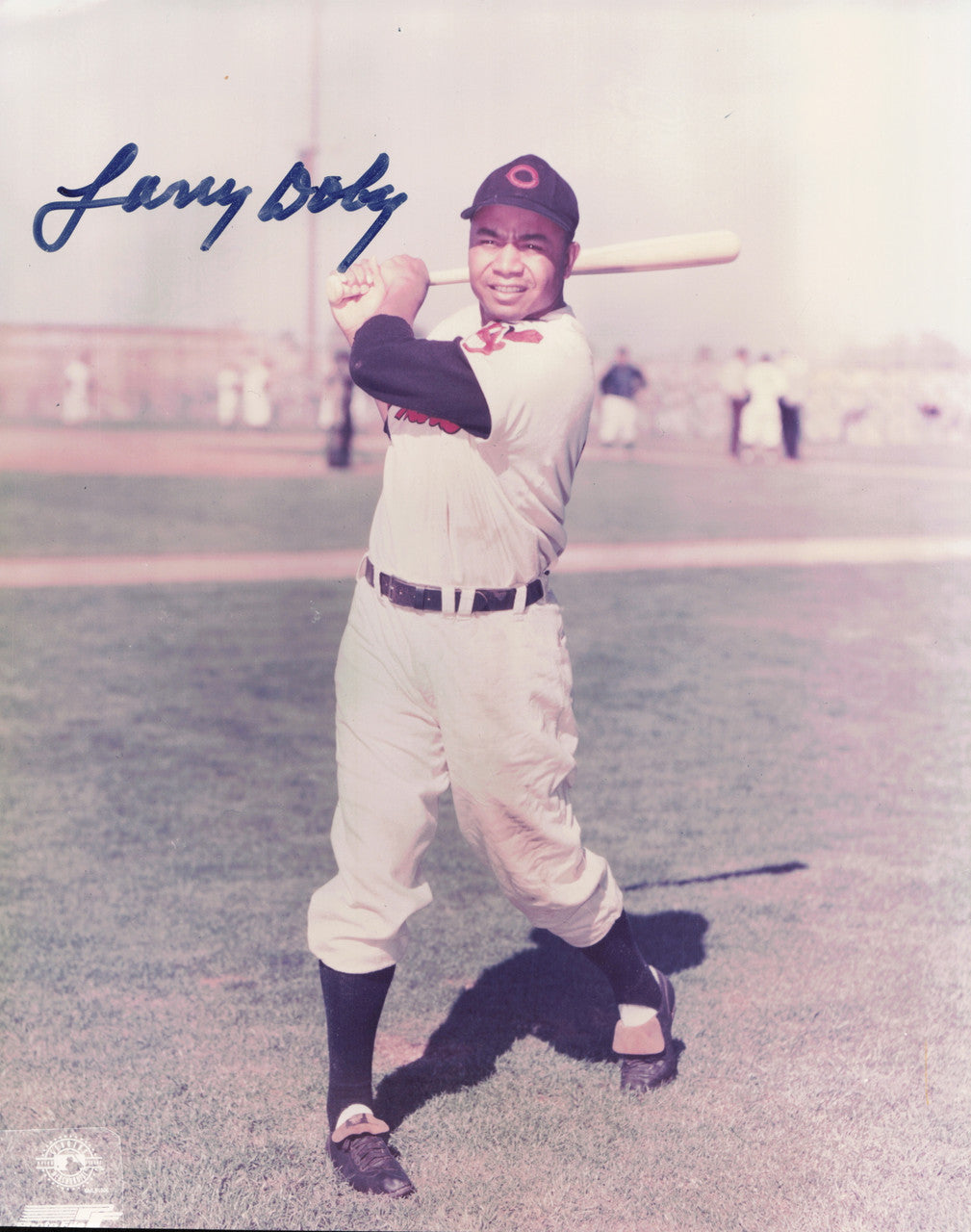 Larry Doby Autographed 8x10 Photo Cleveland Indians SKU #266890