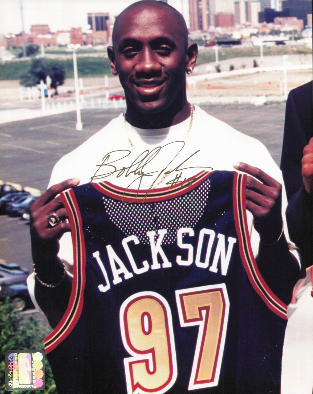Bobby Jackson Autographed 8x10 Photo Denver Nuggets SKU #266892