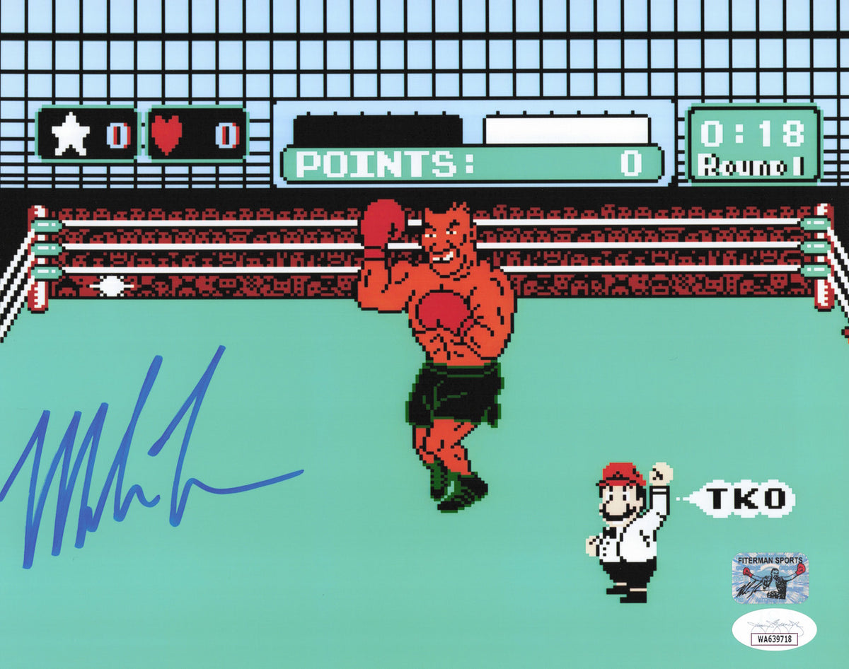 Mike Tyson Autographed 8x10 Photo Nintendo Punch-Out!! JSA #WA639718