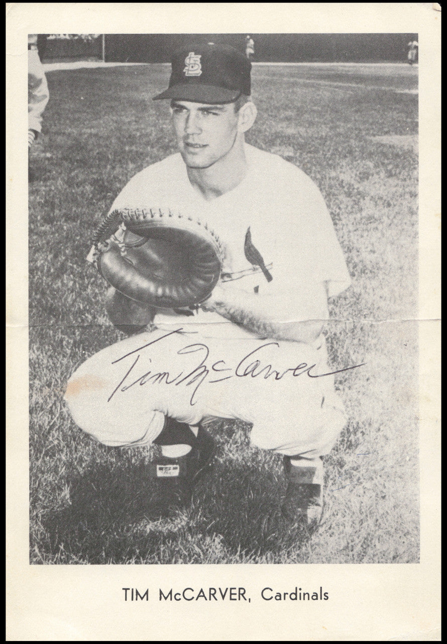 Tim McCarver Autographed 1967 Picture Pack 5x7 Photo St. Louis Cardinals SKU #266917