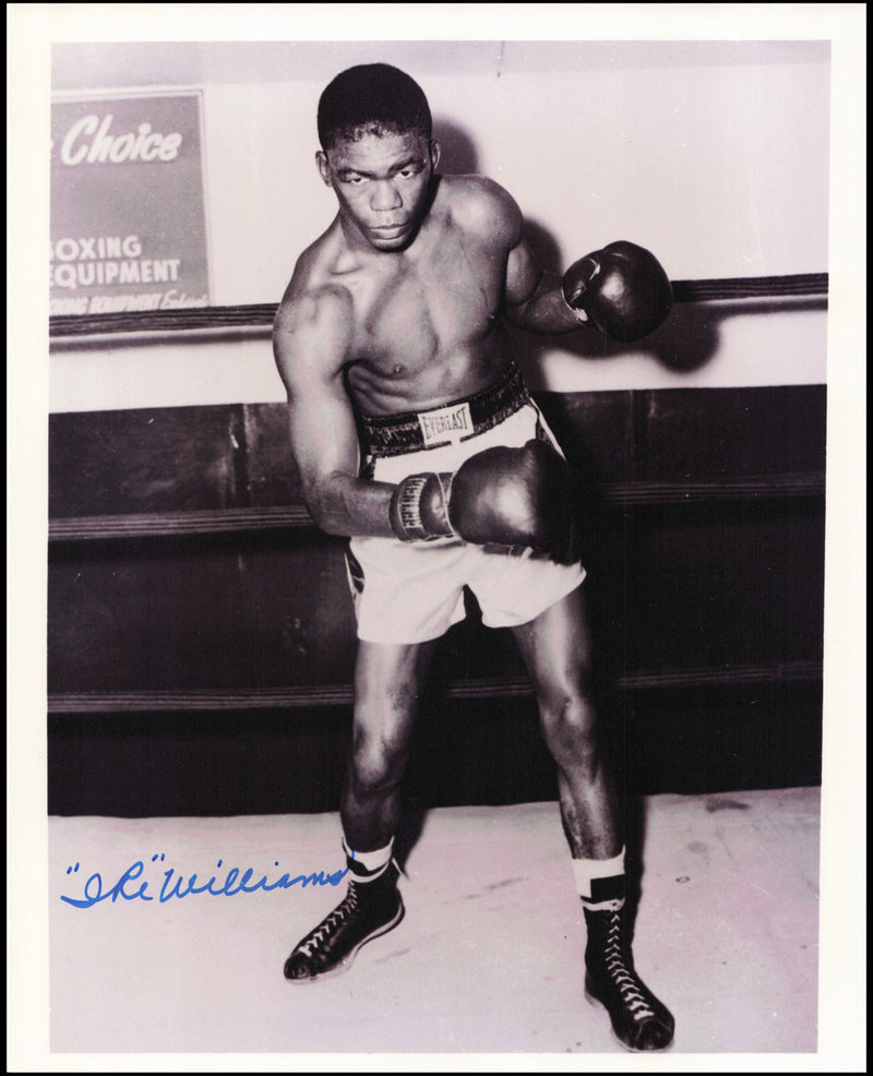 Ike Williams Autographed 8x10 Photo World Lightweight Champion SKU #266918