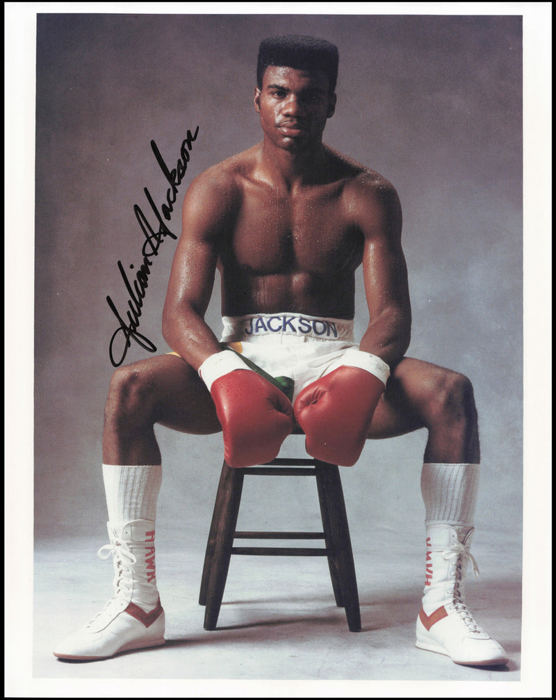 Julian Jackson Autographed 8x10 Photo SKU #266920