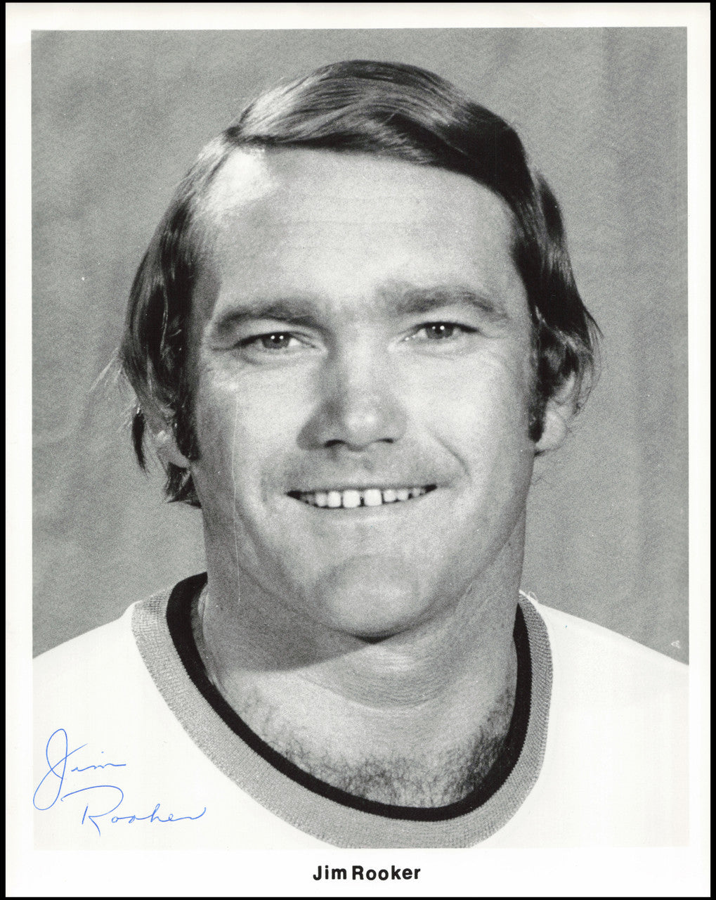 Jim Rooker Autographed 1973 Team Issued 8x10 Photo Pittsburgh Pirates SKU #266923