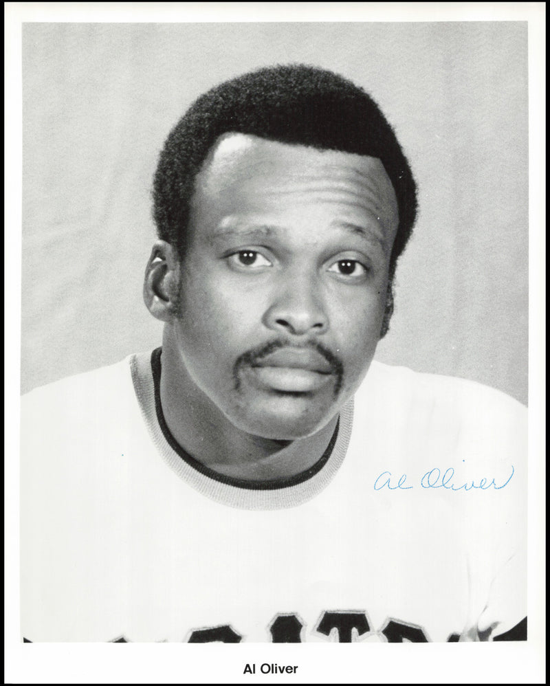 Al Oliver Autographed 1973 Team Issued 8x10 Photo Pittsburgh Pirates SKU #266926