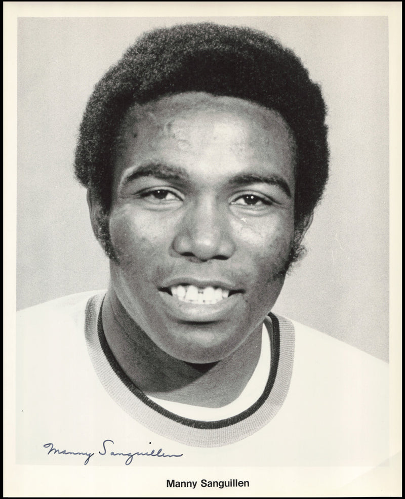 Manny Sanguillen Autographed 1973 Team Issued 8x10 Photo Pittsburgh Pirates SKU #266927