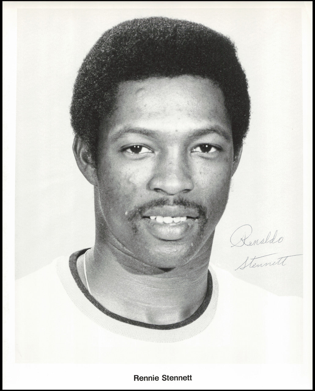 Renaldo Stennett Autographed 1973 Team Issued 8x10 Photo Pittsburgh Pirates Full Name SKU #266928