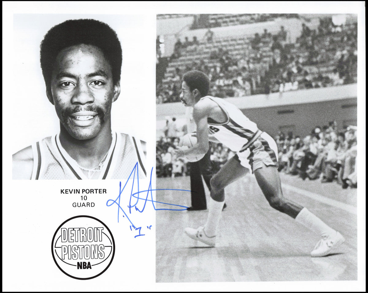 Kevin Porter Autographed Team Issued 8x10 Photo Detroit Pistons SKU #266942