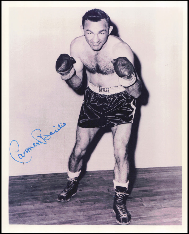 Carmen Basilio Autographed 8x10 Photo SKU #266962