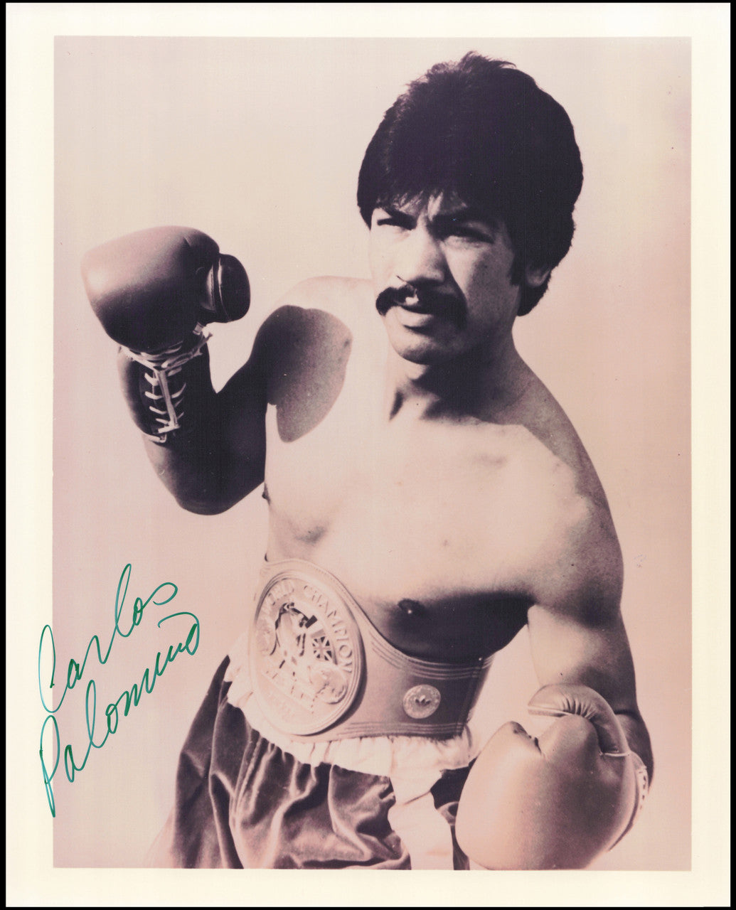 Carlos Palomino Autographed 8x10 Photo SKU #266985