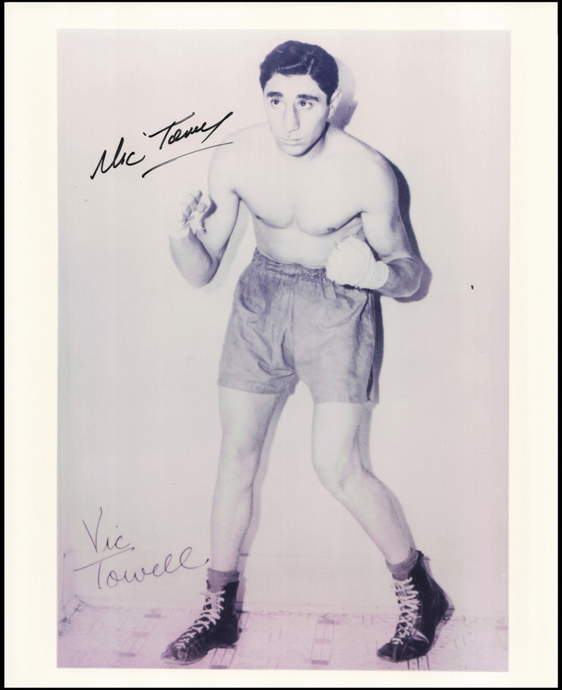 Vic Toweel Autographed 8x10 Photo SKU #266989