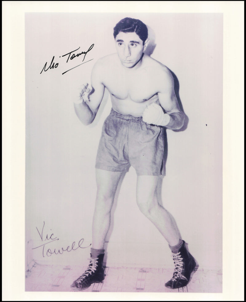 Vic Toweel Autographed 8x10 Photo SKU #266990