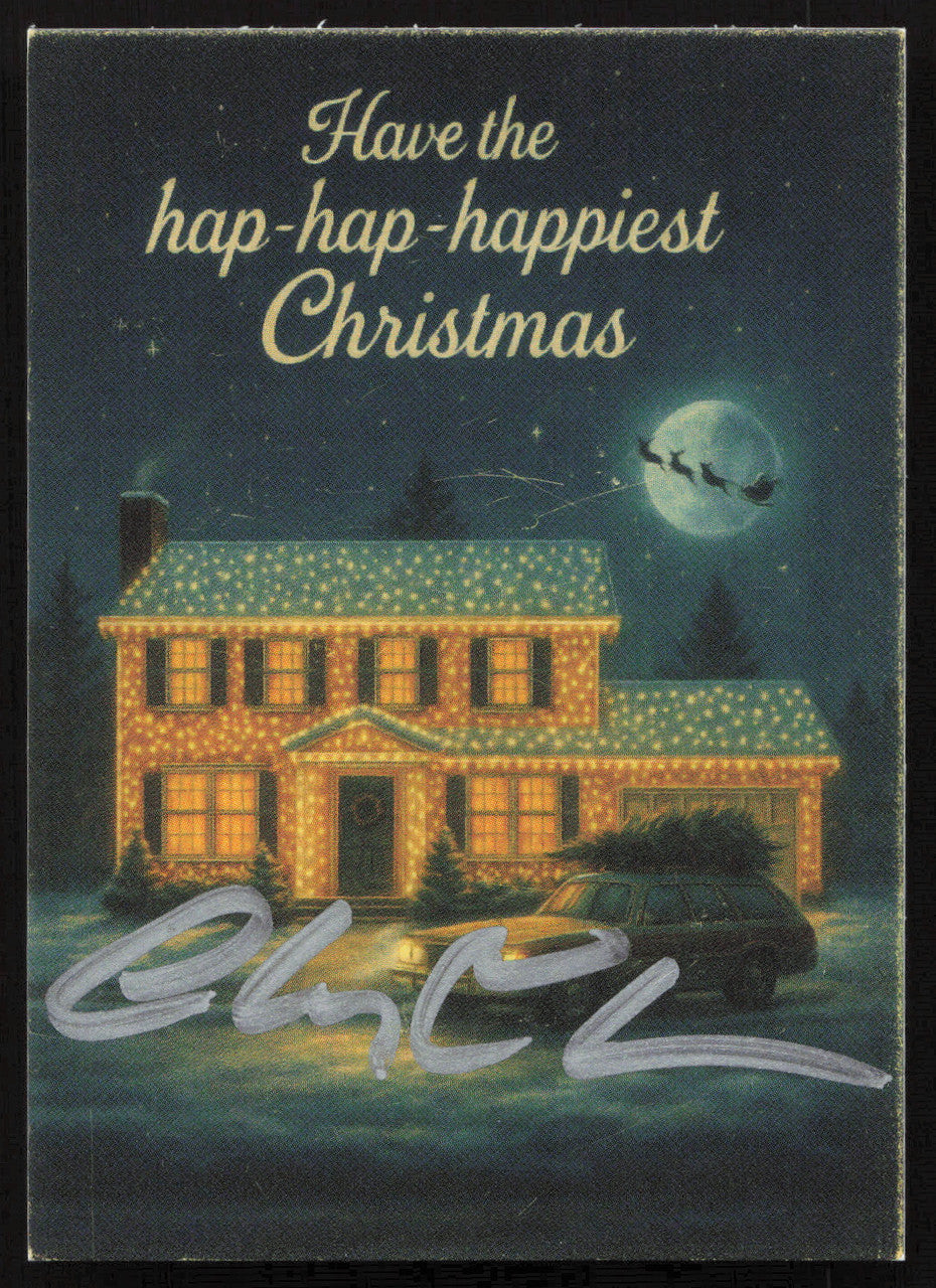 Chevy Chase Autographed Christmas Vacation 2.5x3.5 Photo Card Beckett BAS #BW23701