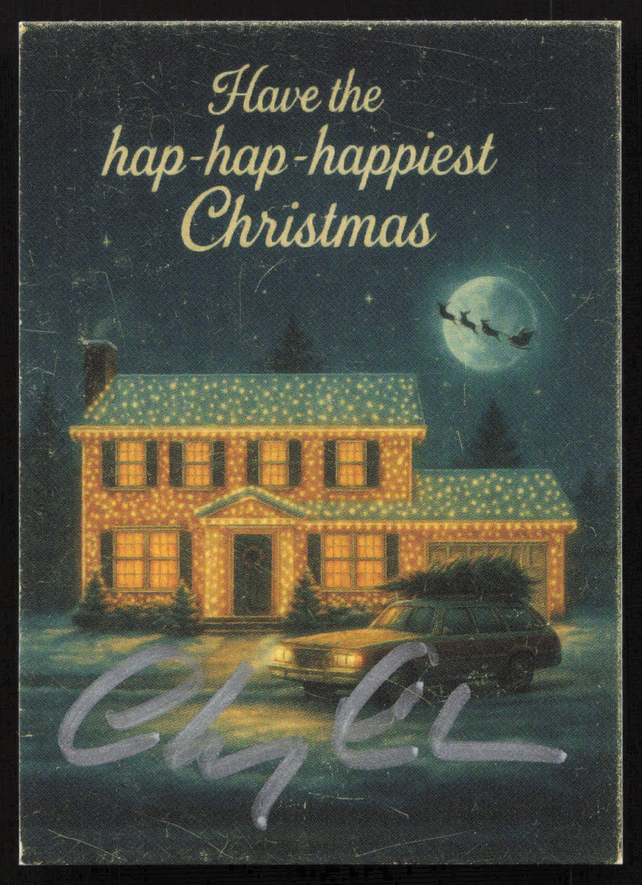 Chevy Chase Autographed Christmas Vacation 2.5x3.5 Photo Card Beckett BAS #BW23704