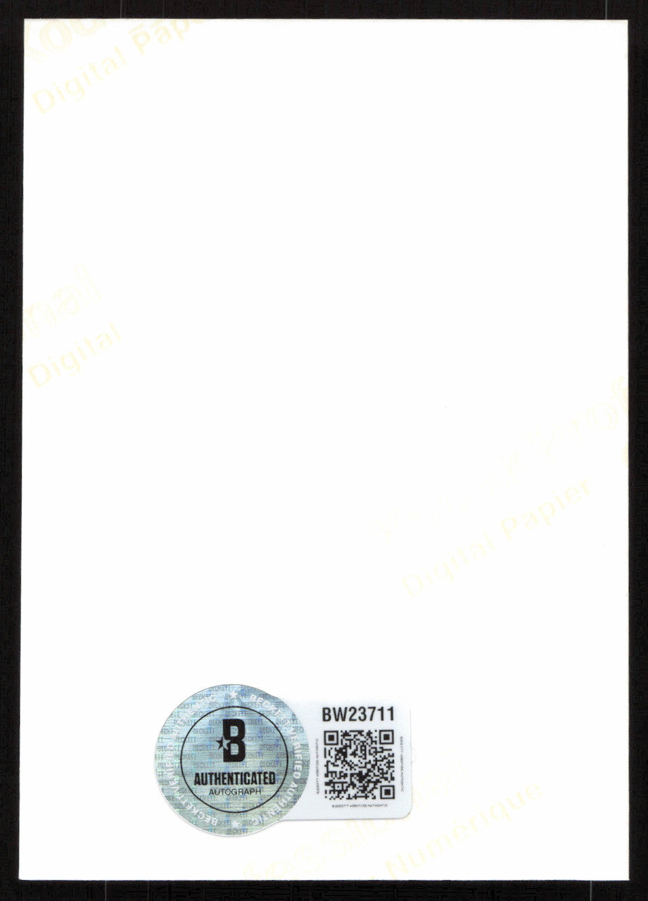 Chevy Chase Autographed Christmas Vacation 2.5x3.5 Photo Card Beckett BAS #BW23711