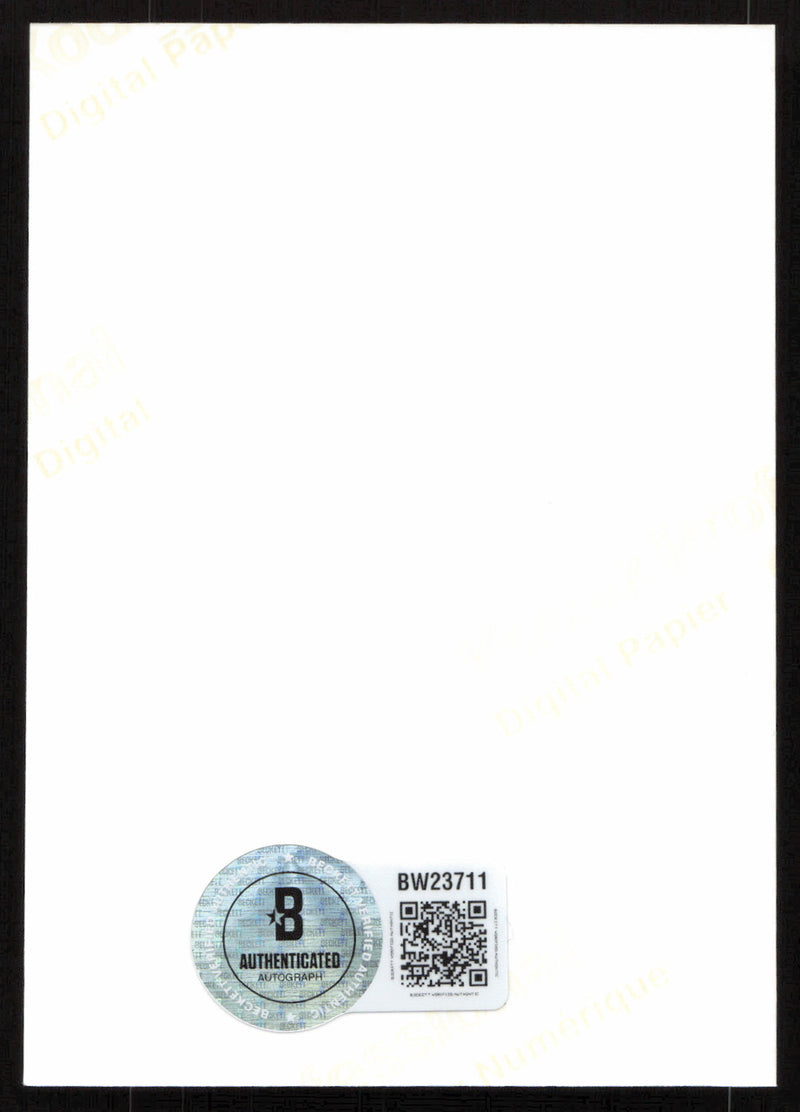 Chevy Chase Autographed Christmas Vacation 2.5x3.5 Photo Card Beckett BAS #BW23711