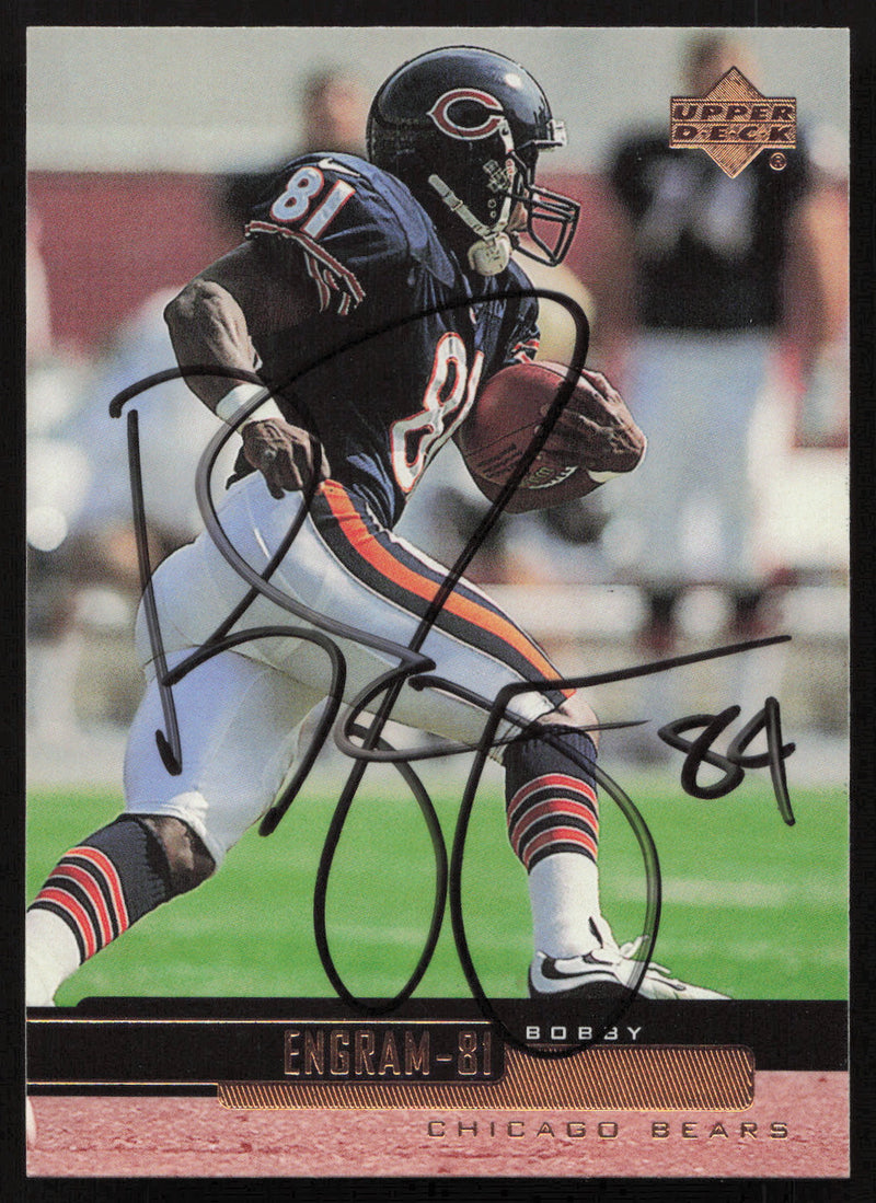 Bobby Engram Autographed 1999 Upper Deck Card Chicago Bears SKU #267014
