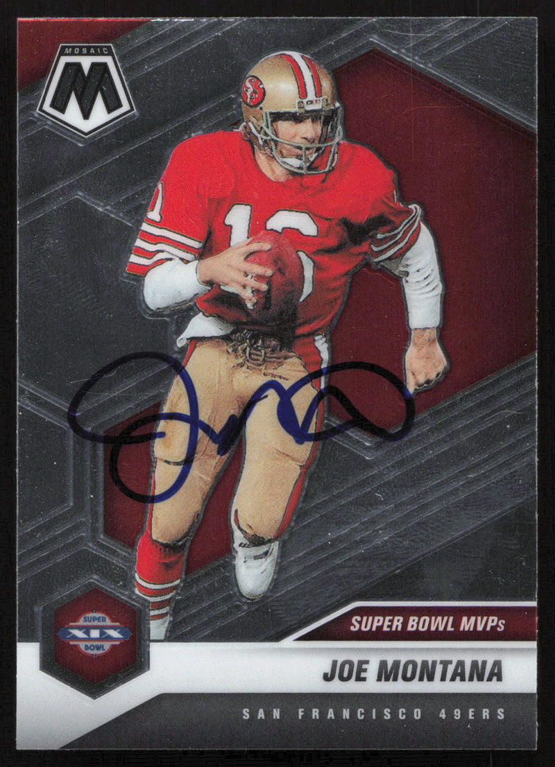 Joe Montana Autographed 2021 Panini Mosaic Card San Francisco 49ers SKU #267015