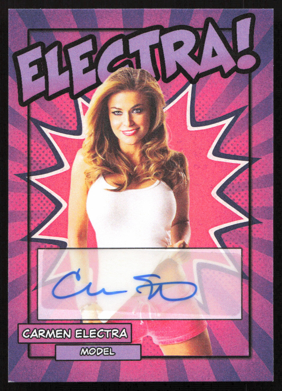 Carmen Electra Autographed Trading Card Model SKU #266998