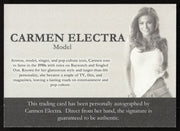 Carmen Electra Autographed Trading Card Model SKU #266998