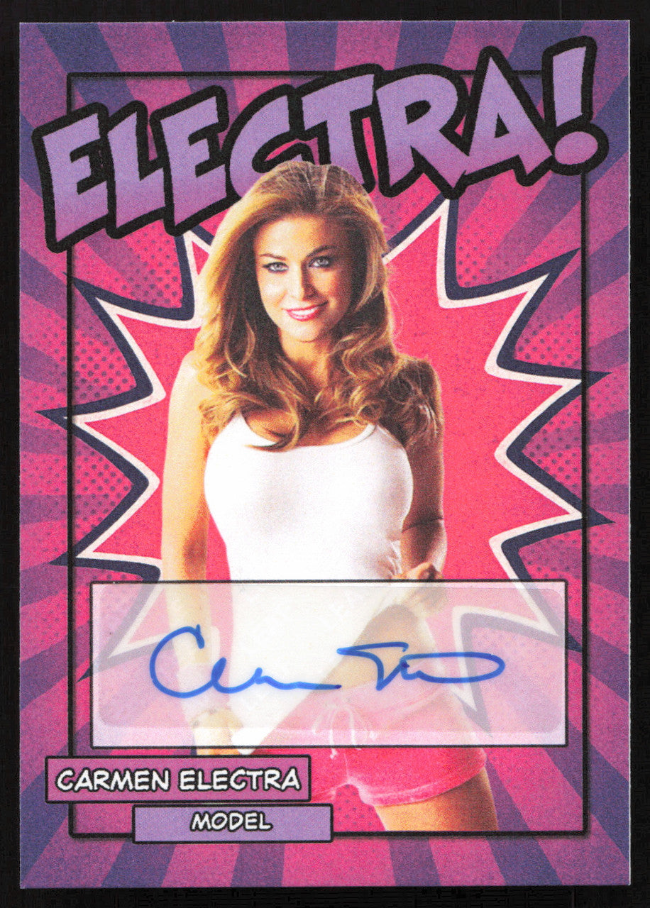 Carmen Electra Autographed Trading Card Model SKU #266999