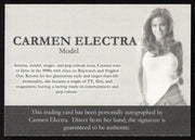 Carmen Electra Autographed Trading Card Model SKU #266999