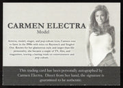 Carmen Electra Autographed Trading Card Model SKU #267000