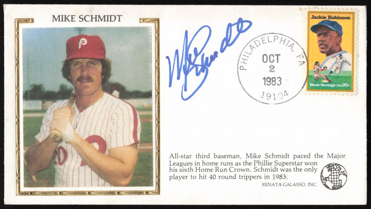 Mike Schmidt Autographed 1983 First Day Cover Philadelphia Phillies SKU #267021