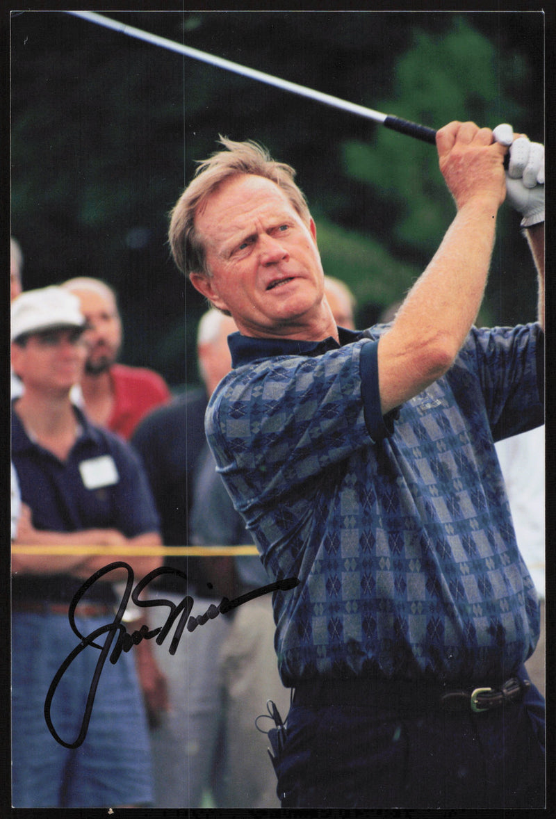 Jack Nicklaus Autographed 4x6 Photo JSA #FF4936