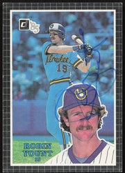 Robin Yount Autographed 1985 Donruss Action All-stars Card Milwaukee Brewers SKU #267031