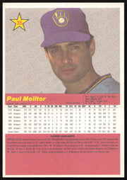 Paul Molitor Autographed 1984 Donruss Action All-stars Card Milwaukee Brewers SKU #267032