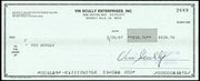 Vin Scully Autographed Check Los Angeles Dodgers Dual Signed PSA/DNA #AQ42547