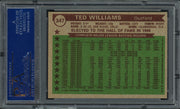 Ted Williams Autographed 1976 Topps Card #347 Boston Red Sox PSA/DNA #16591977