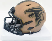 Bijan Robinson Autographed Atlanta Falcons Salute to Service Speed Mini Helmet Beckett BAS Witness #1W878980